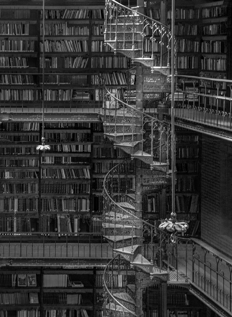 Library Stairs by Oliver Morton