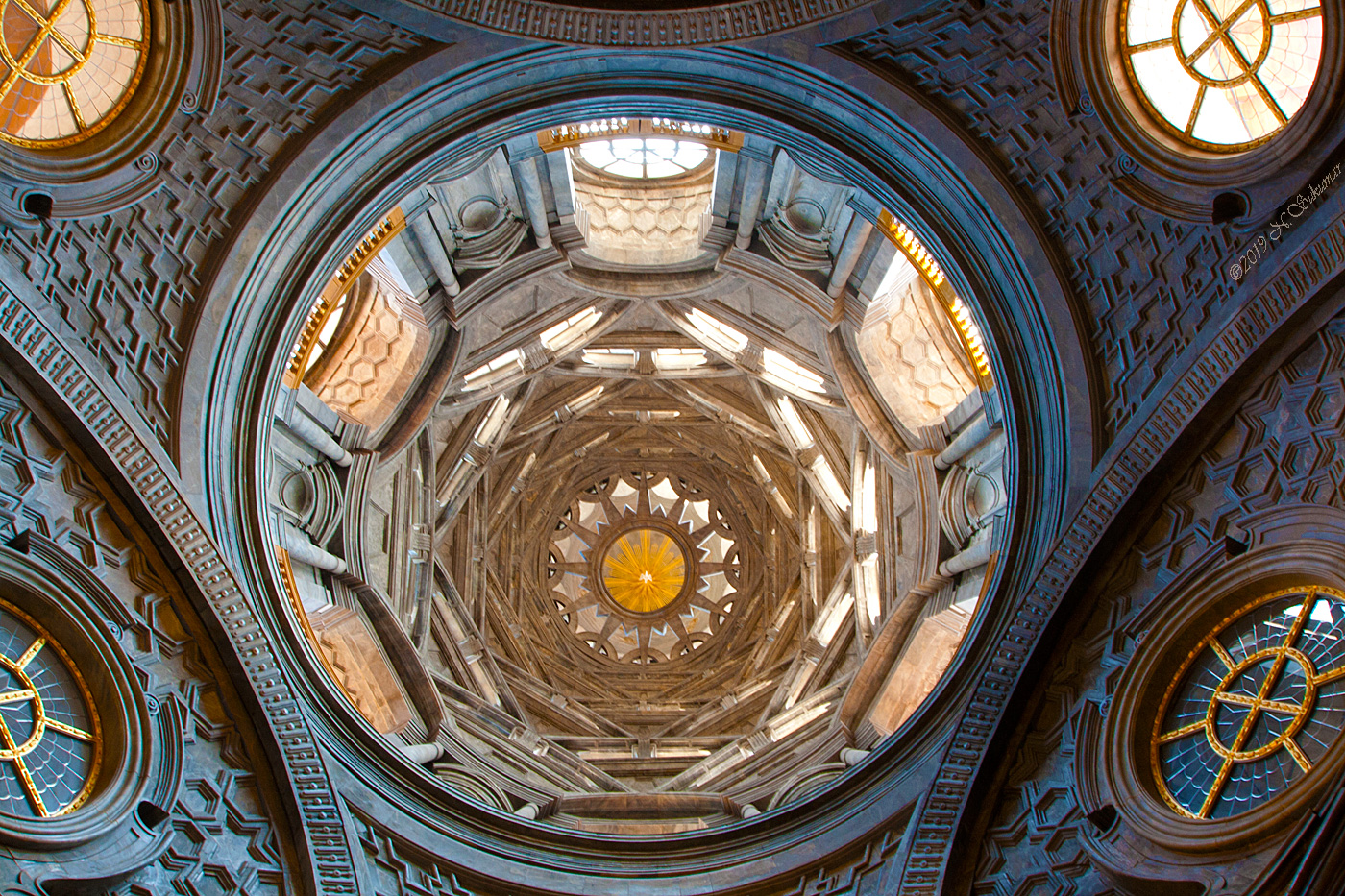 Dome of the Chapel of the Holy Shroud, Turin Cathedral by N. Sukumar, APSA