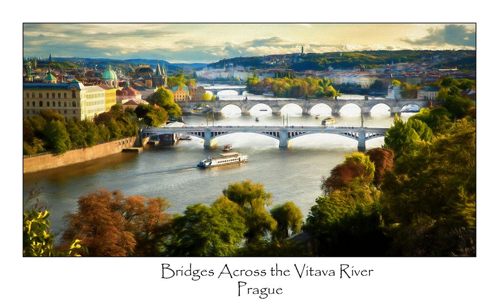 Bridges Across The Vitava River, Prague by Gregory Waldron