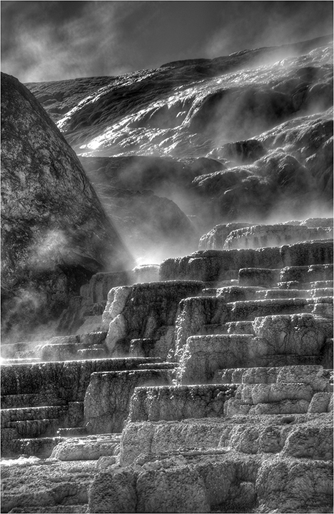 Mammoth Springs Steps by Joan Field, FPSA