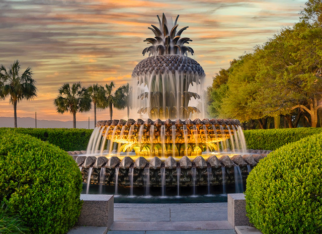 Pineapple Fountain, Charleston, SC by Norm Solomon