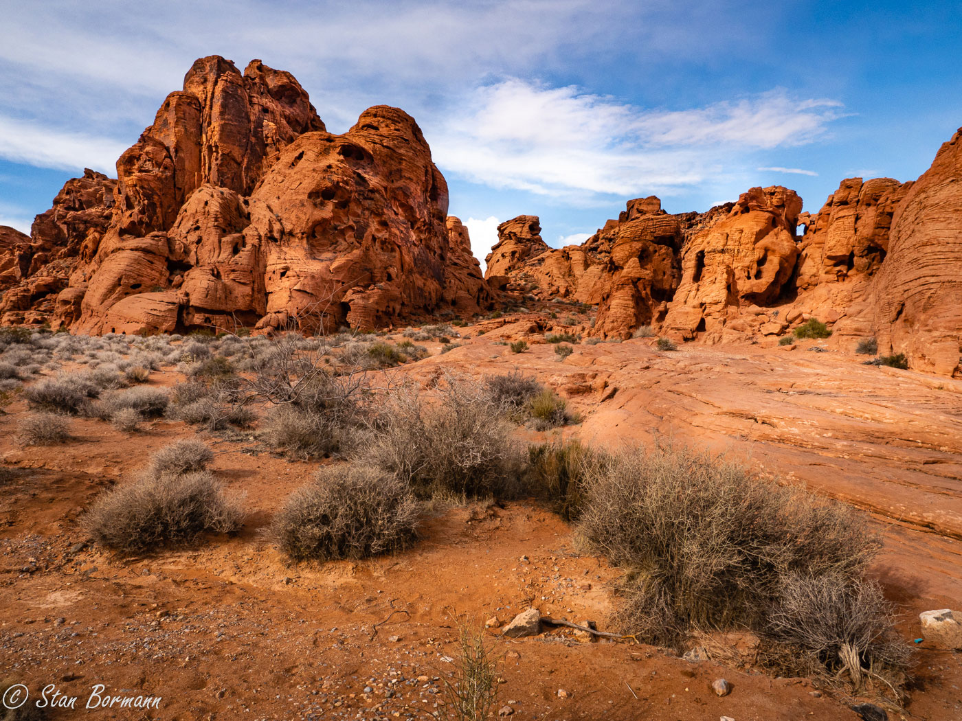 Valley of Fire Red Rocks by Stan Bormann