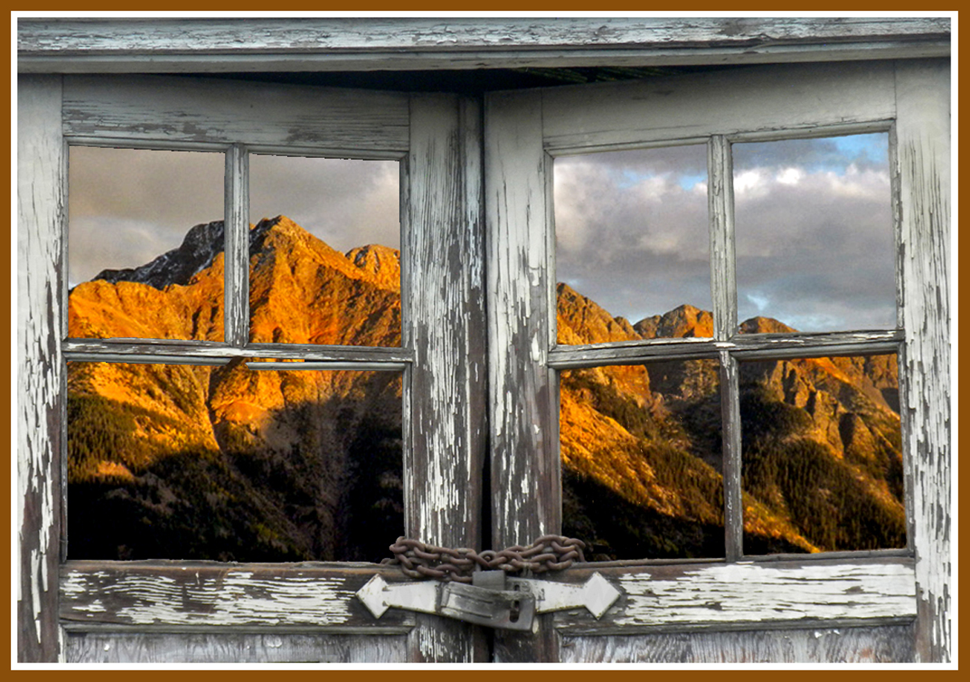 Red Mountain Colorado... Thru A Window by Shirley Ward, FPSA, EPSA