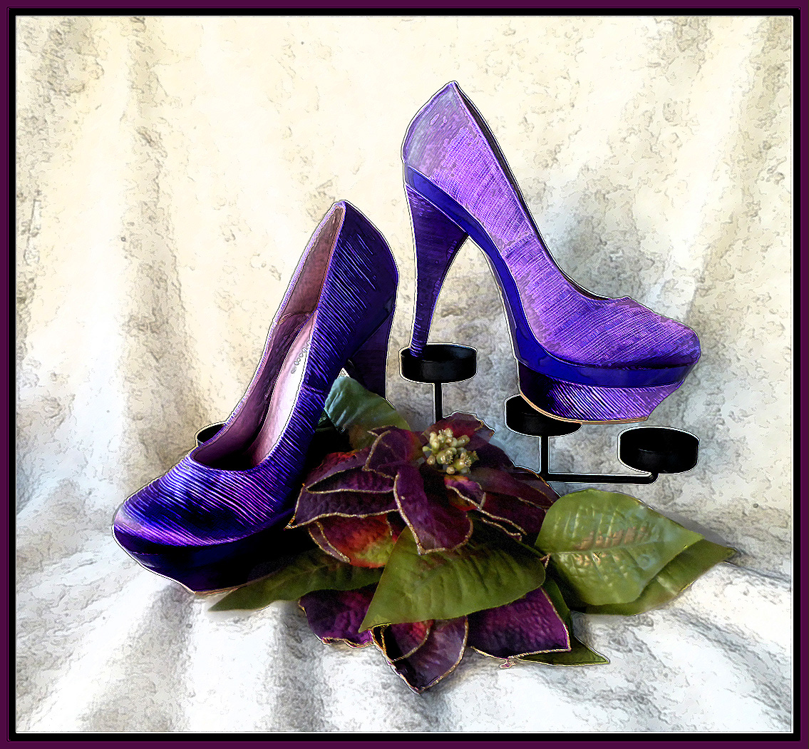 Purple Shoes by Shirley Ward