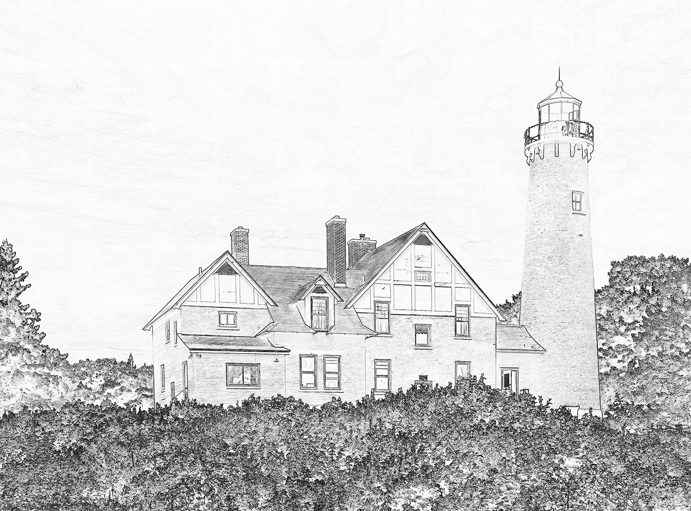 Point Iroquois lighthouse
