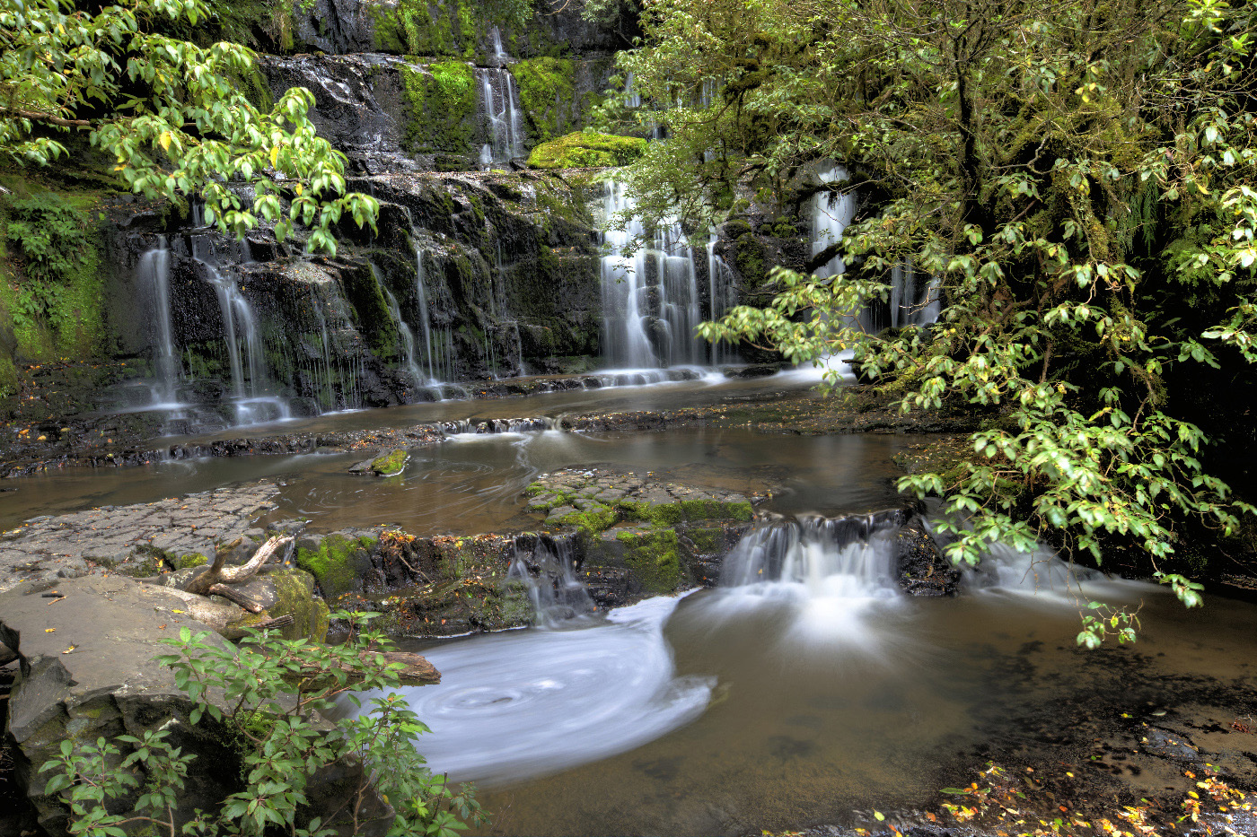 Purakaunui Falls by Richard White