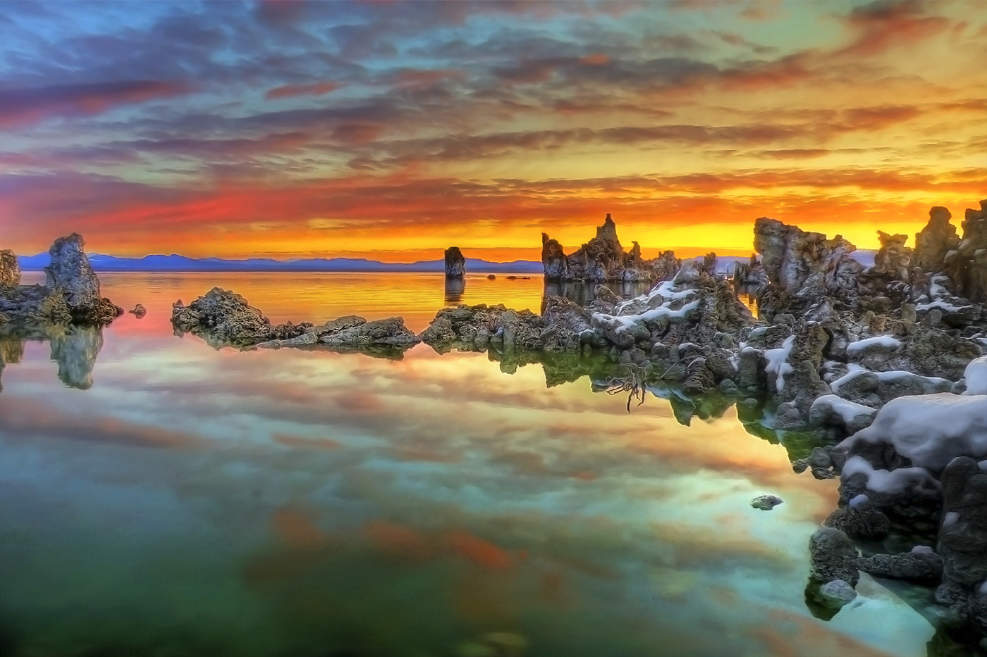 Sunrise on Mono Lake, California by Richard White