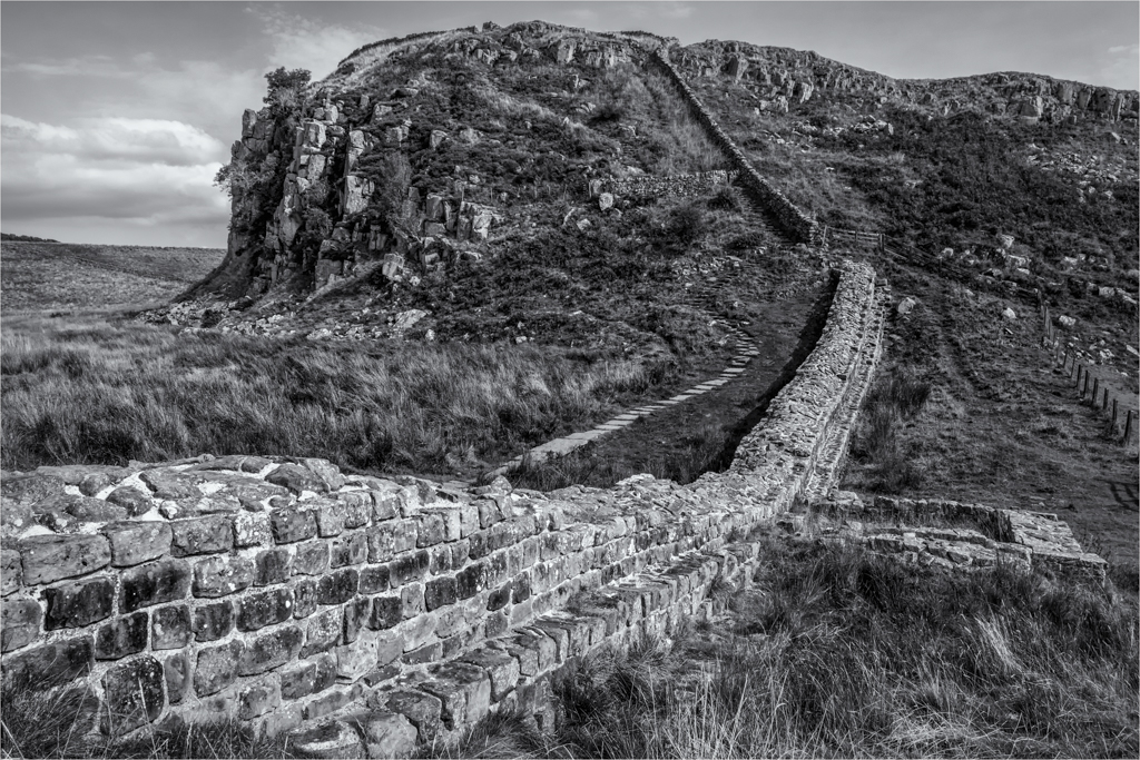 Hadrian’s Wall over Steel Rigg by Paul Hoffman