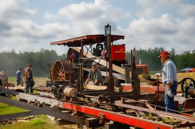 Steam Engine Powered Sawmill