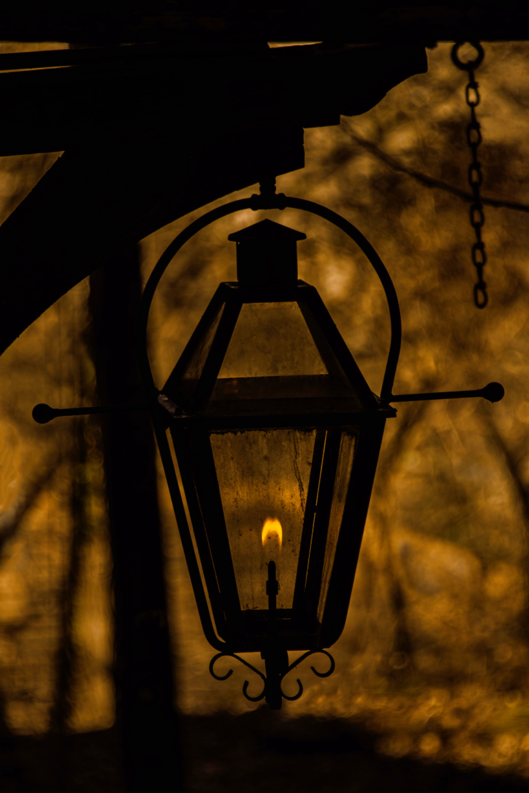 Gas Lamp by Linda M Medine