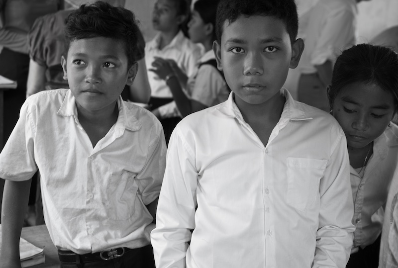 Cambodian Schoolchildren by Jack Florence Jr