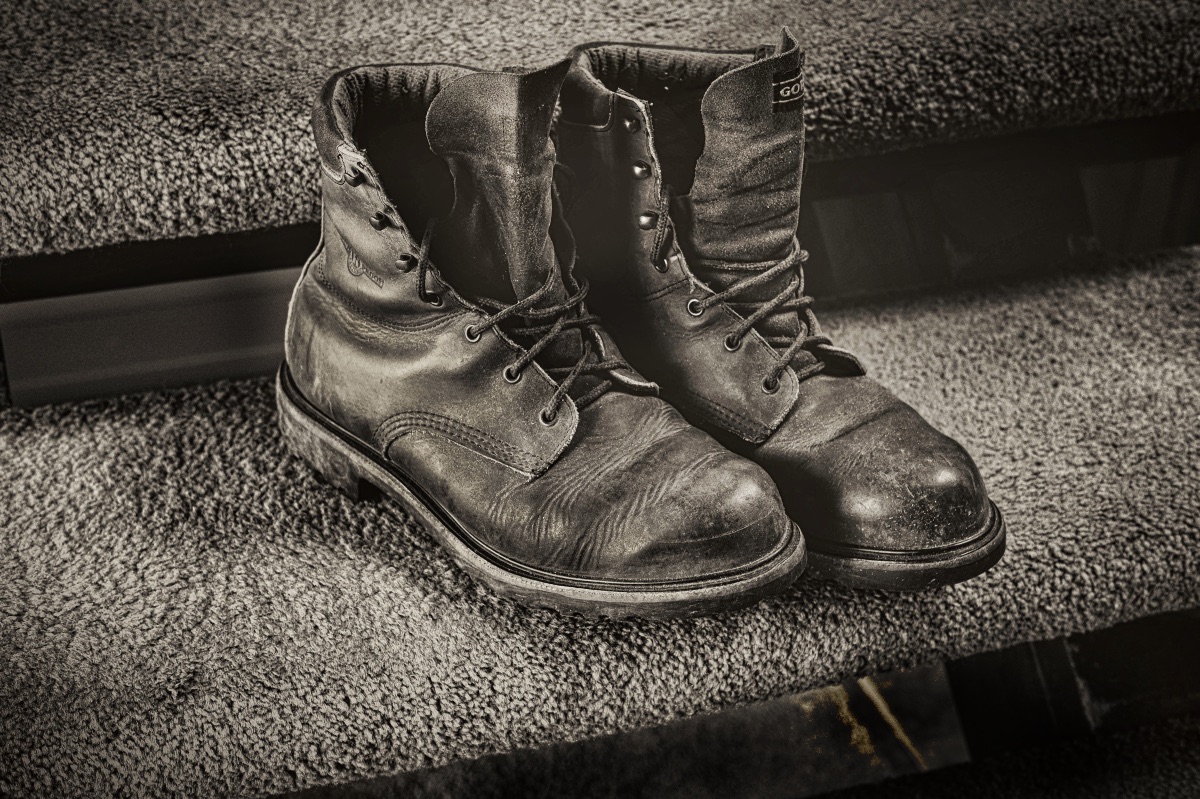 Old Boots by Chuck Carstensen