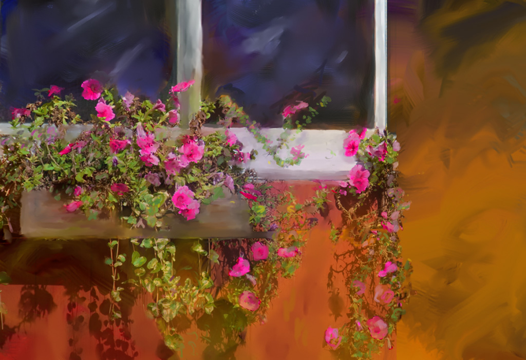 My Neighbor Has Flowers by Elinor Stecker-Orel, APSA