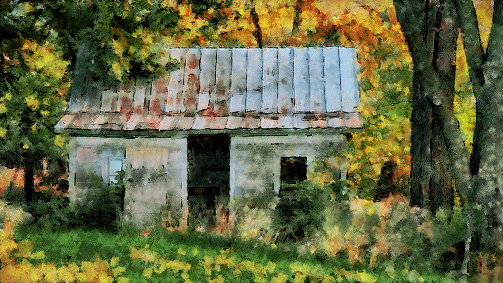 An old farm shack near the Cedar River by Terry Clark
