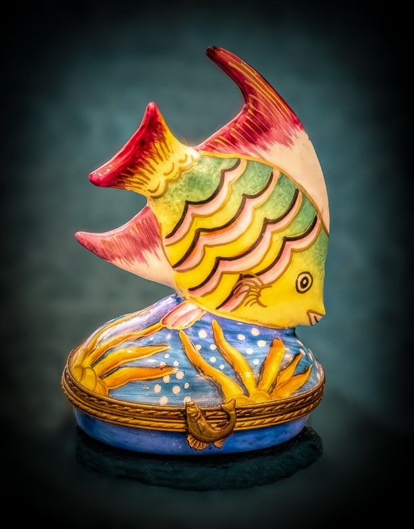 Lovely Limoges Fish Box by Alane Shoemaker