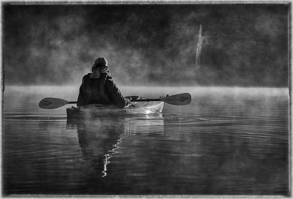 Kayaker in Morning Mist by Stan Bormann, FPSA, MPSA