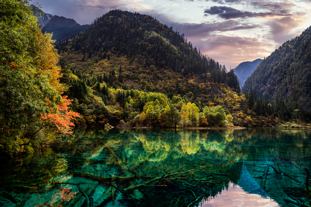 Crystalline Turquoise Lake – Jiuzhaigou, China by Frans Gunterus, QPSA