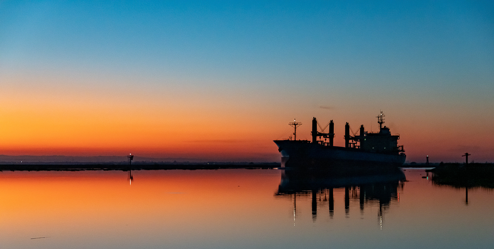 Delta Tanker Sunrise by David Stickney