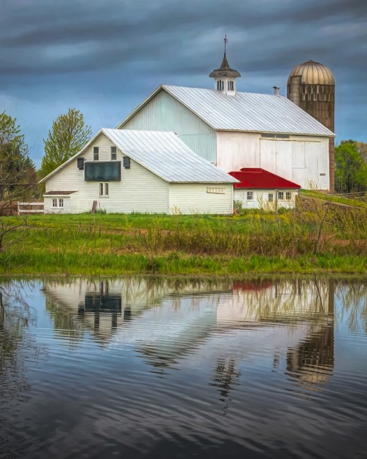 County G Barn Reflection by Trey Foerster