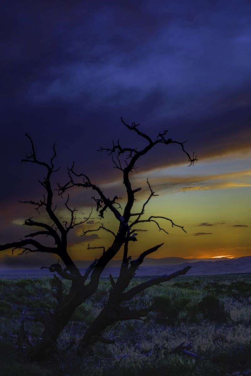 San Luis Valley Sunset by Sandy Loucks