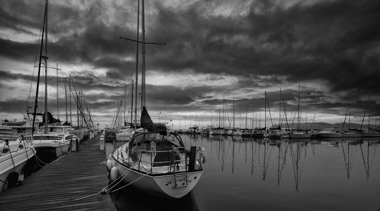 Bayfield Marina Just Before the Storm by Paul Smith