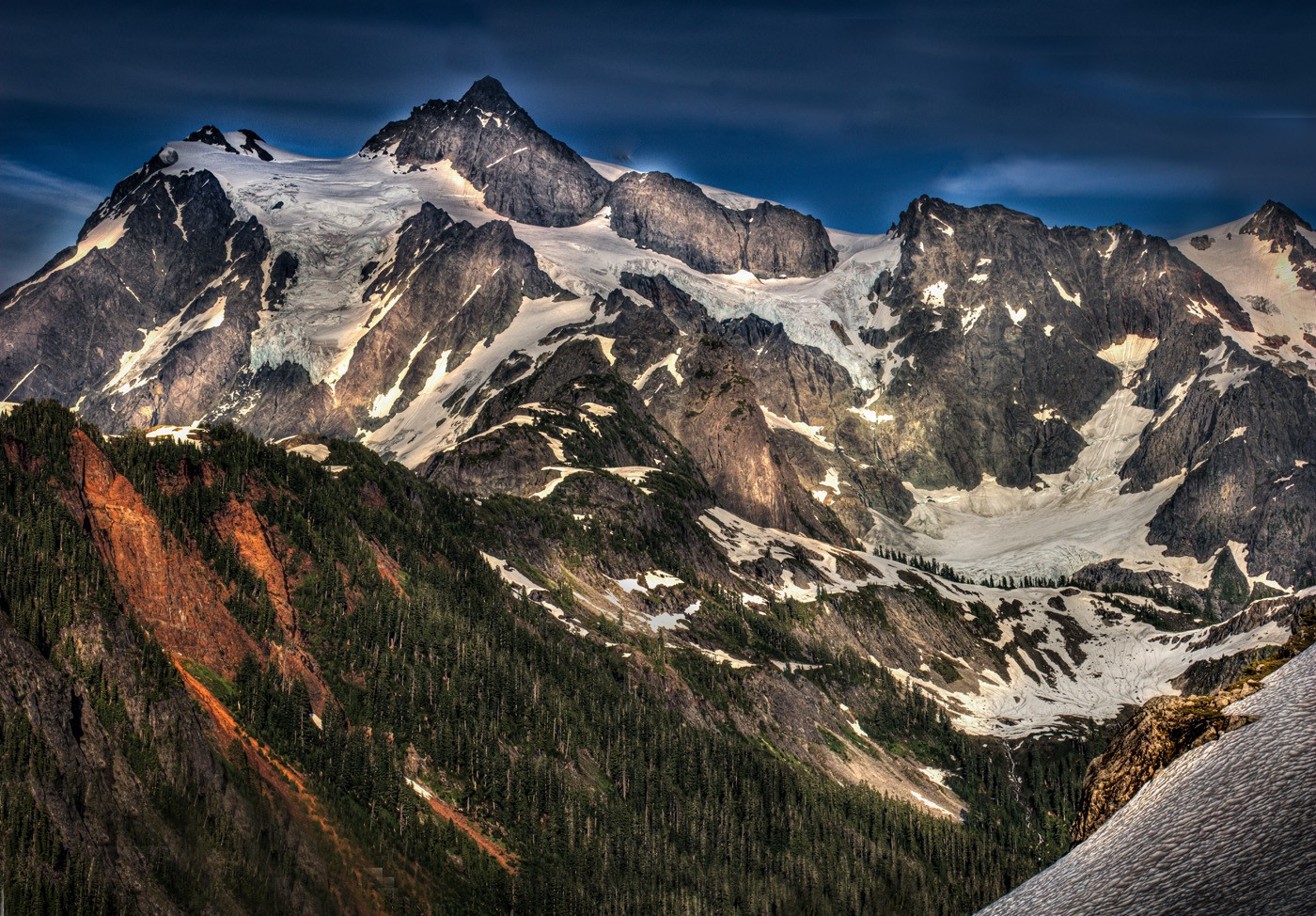 Mount Shuksan Glaciers by Neal R. Thompson, M.D.