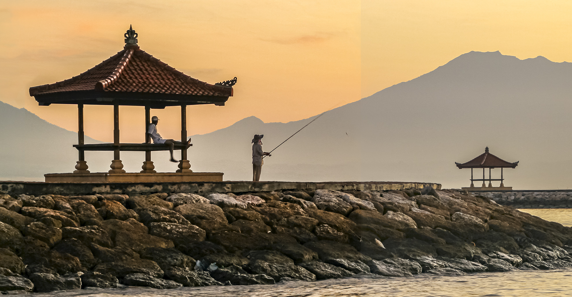 Sanur, Bali at dawn by Martin Newland