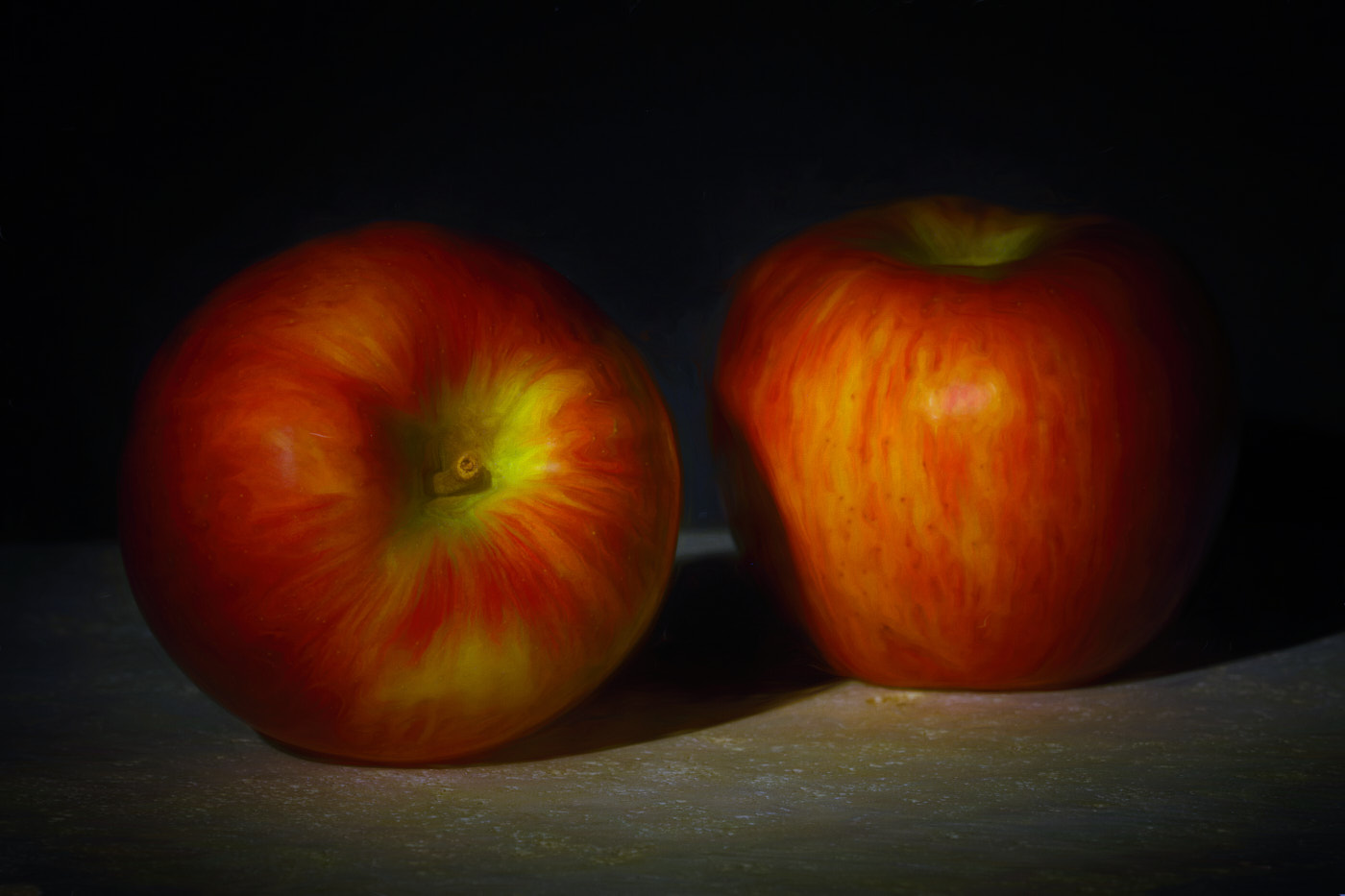 Two Apples by LuAnn Thatcher
