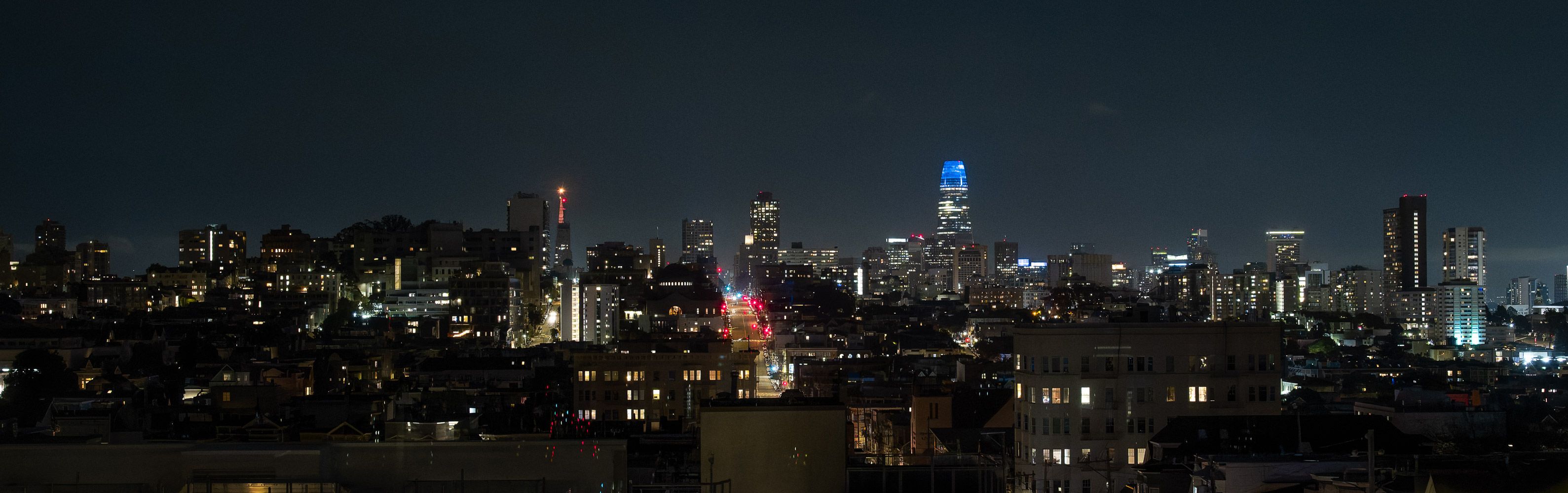 San Francisco Skyline at Night by Robert Coleman