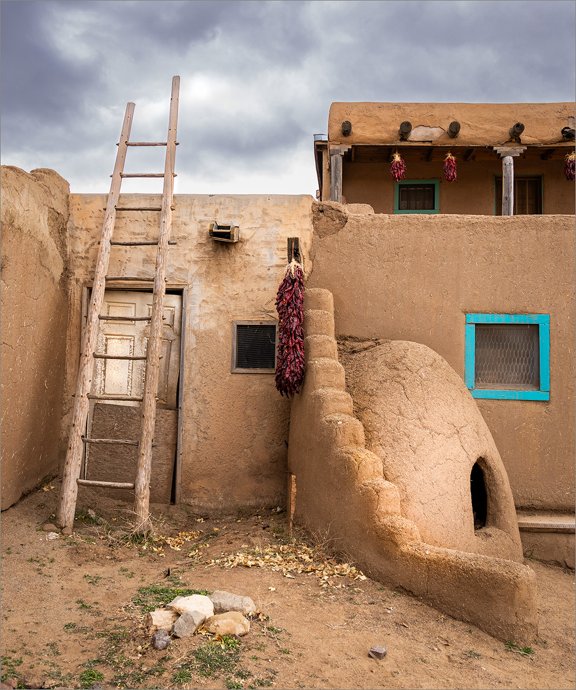 Taos Pueblo Home by Ruth Sprain