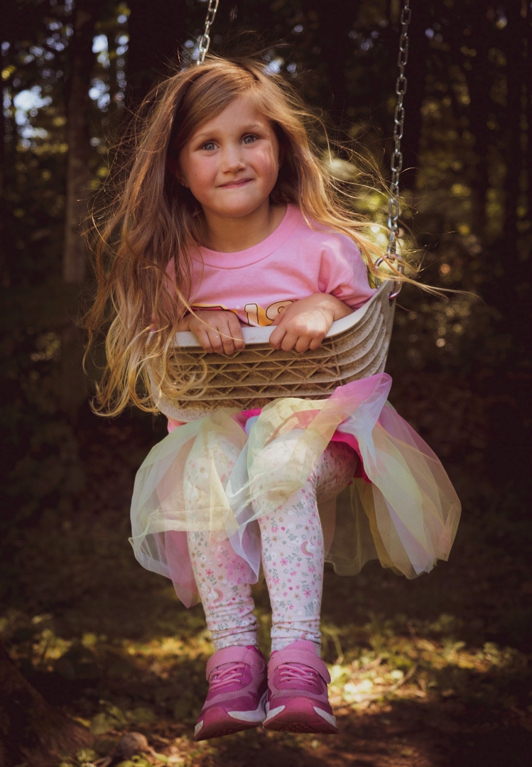 On the Swing by Anna Proczek