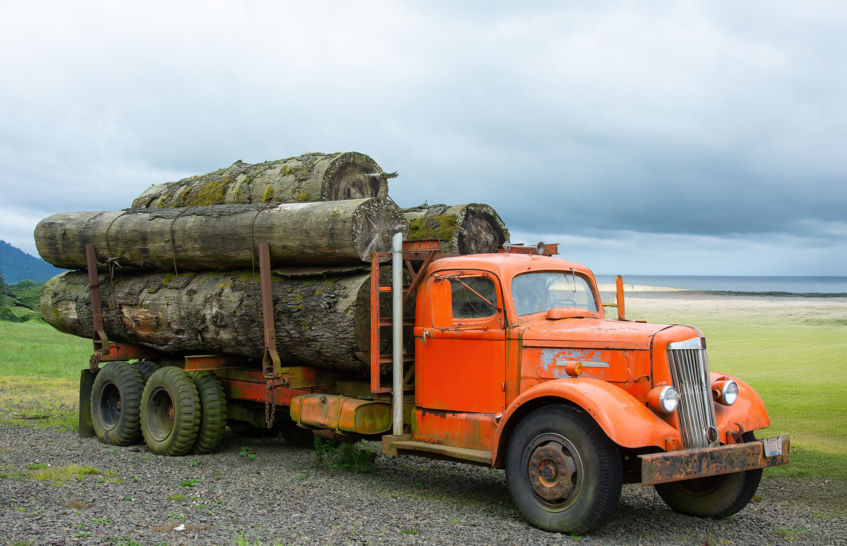 Oregon Logging Truck by Tom McCreary