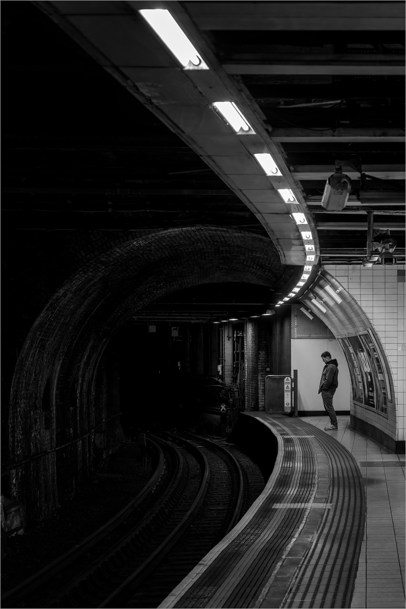 Waiting for a train by Judith Flacke