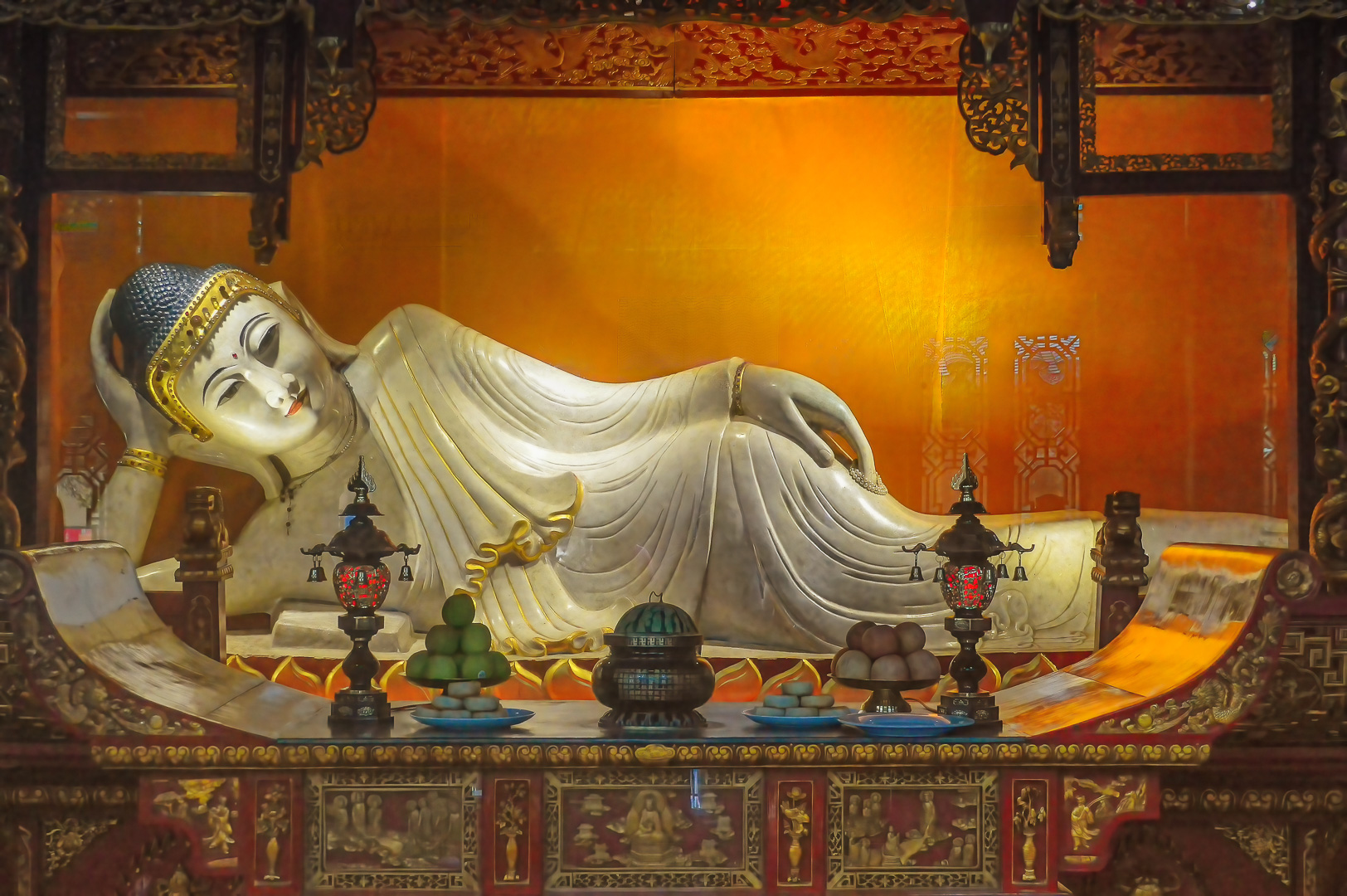 Leaning Buddha by Pinaki Sarkar