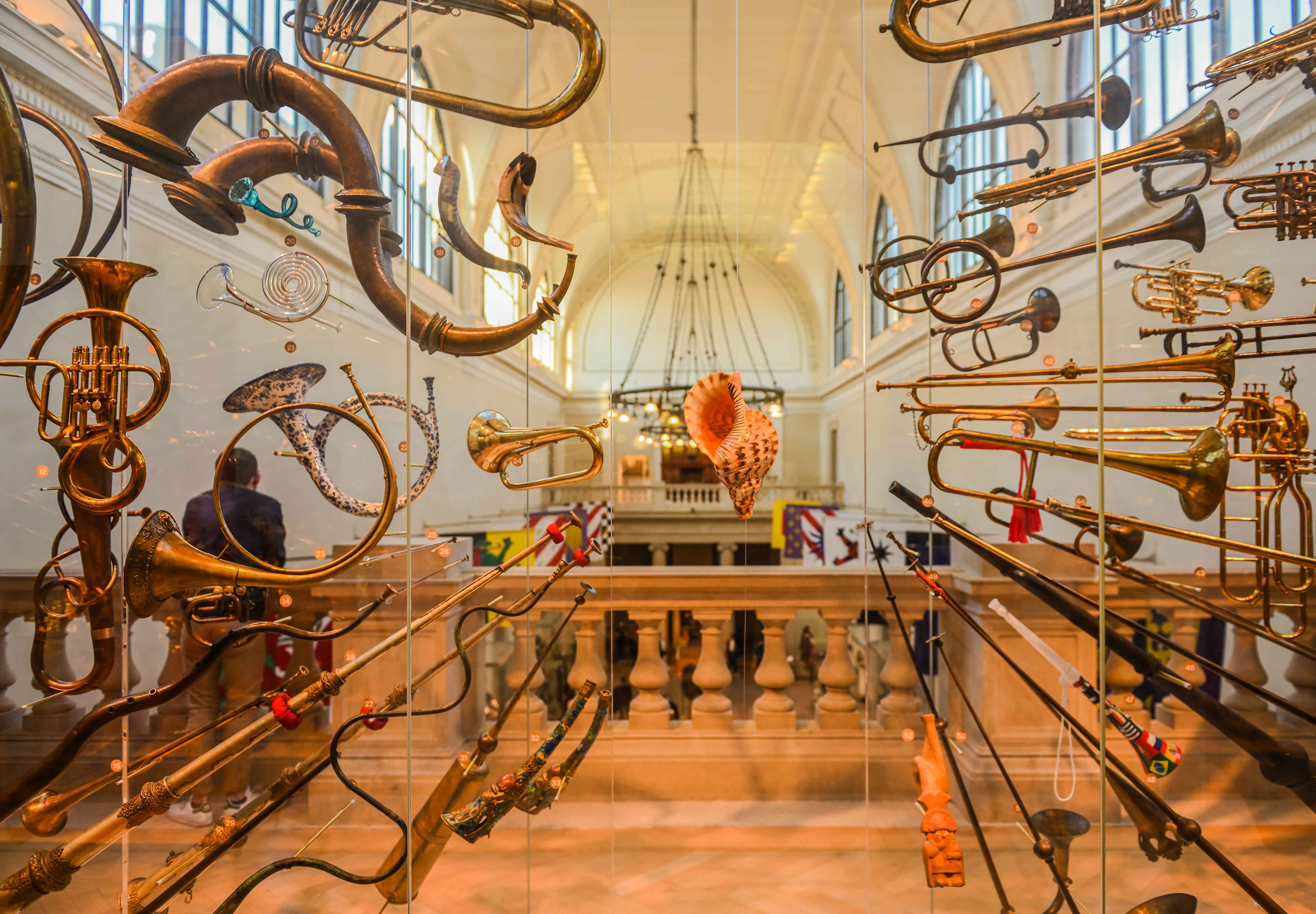 An arrangement of Musical Instruments at Met Museum, NYC by Pinaki Sarkar