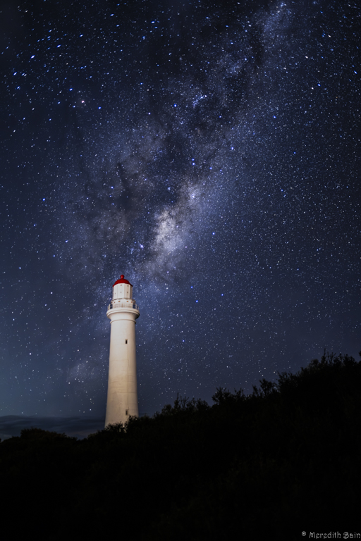 Milky Way, Split Point Lighthouse by Meredith Bain