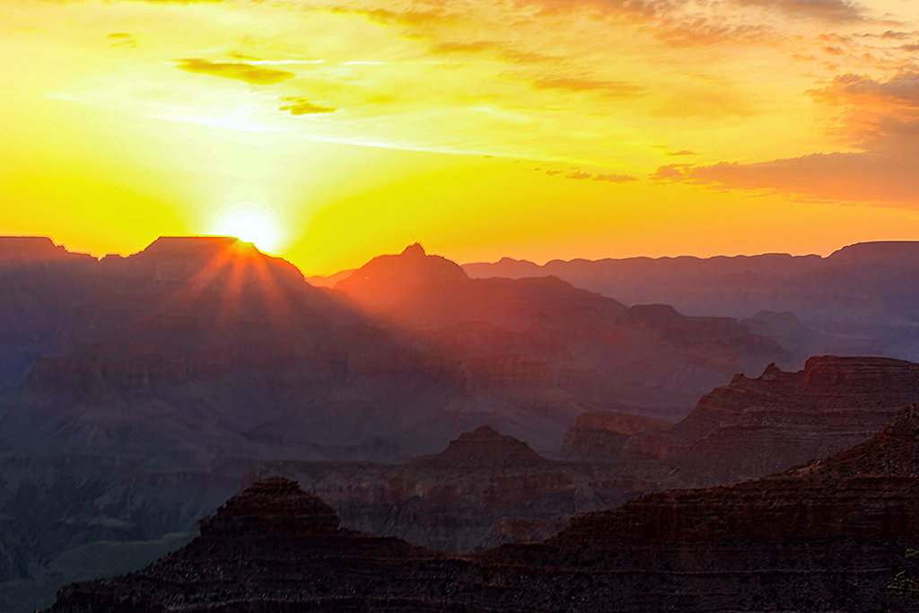 Sunrise at the Grand Canyon by Barbara Dunn