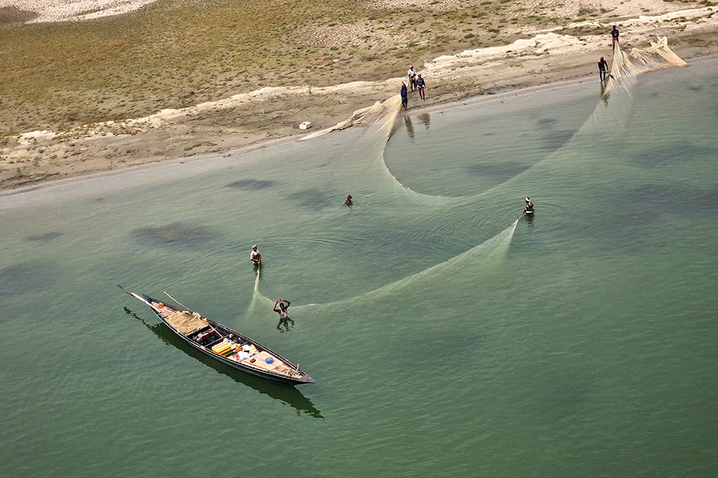 Double Fishing Aerial by Syed Shakhawat Kamal, APSA, PPSA