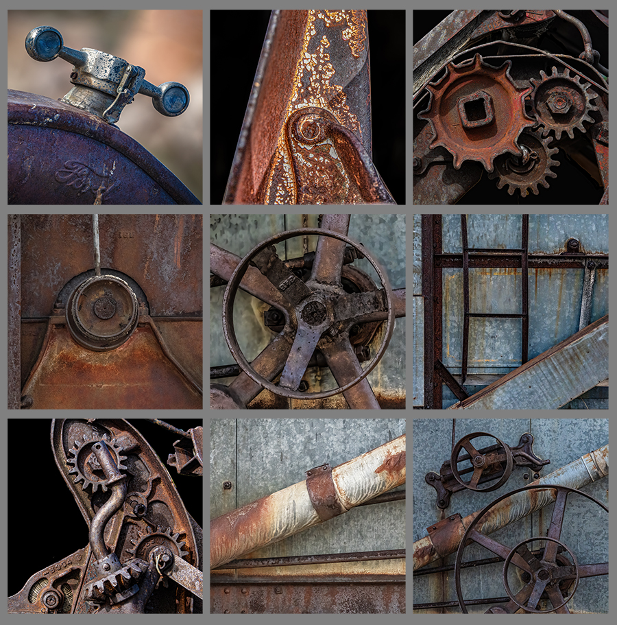 Medley of Antique Farm Equipment by Ingrid Lockhart