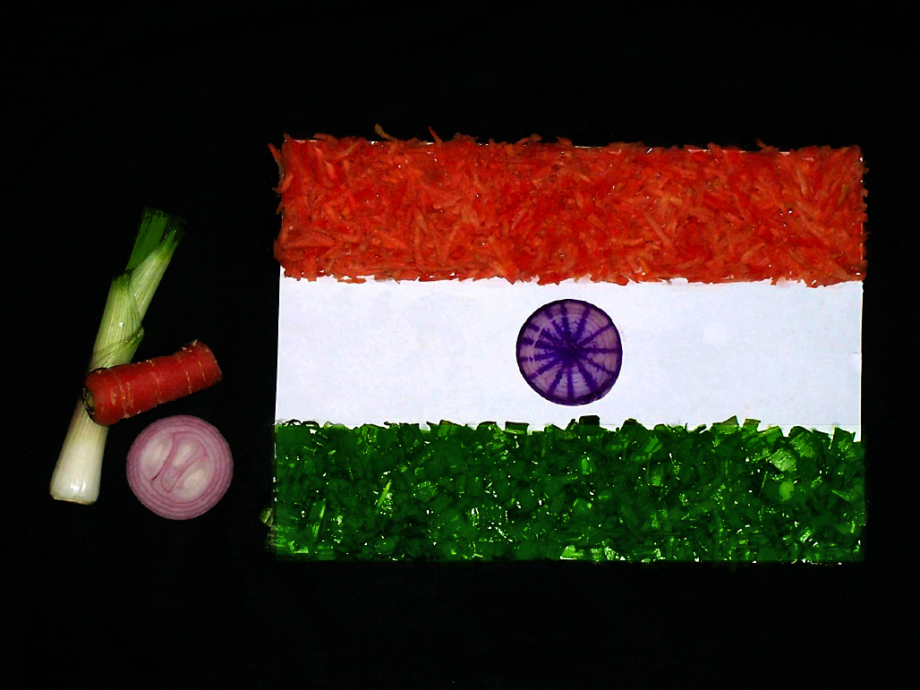 Indian Flag (using vegetables) by Dr V G Mohanan Nair, APSA, QPSA