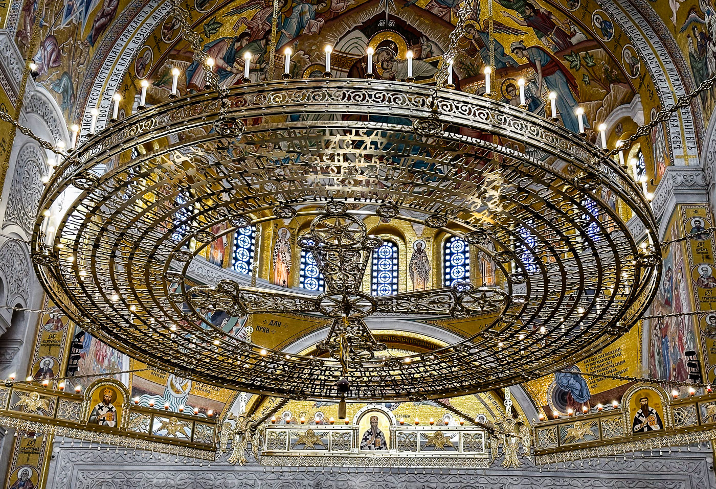 Belgrade St Sava Chandelier by Stan Bormann