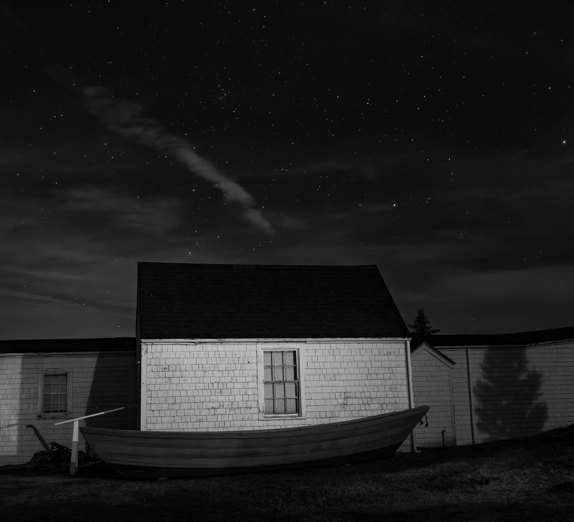 Monhegan Light at Night  by Jay Denny