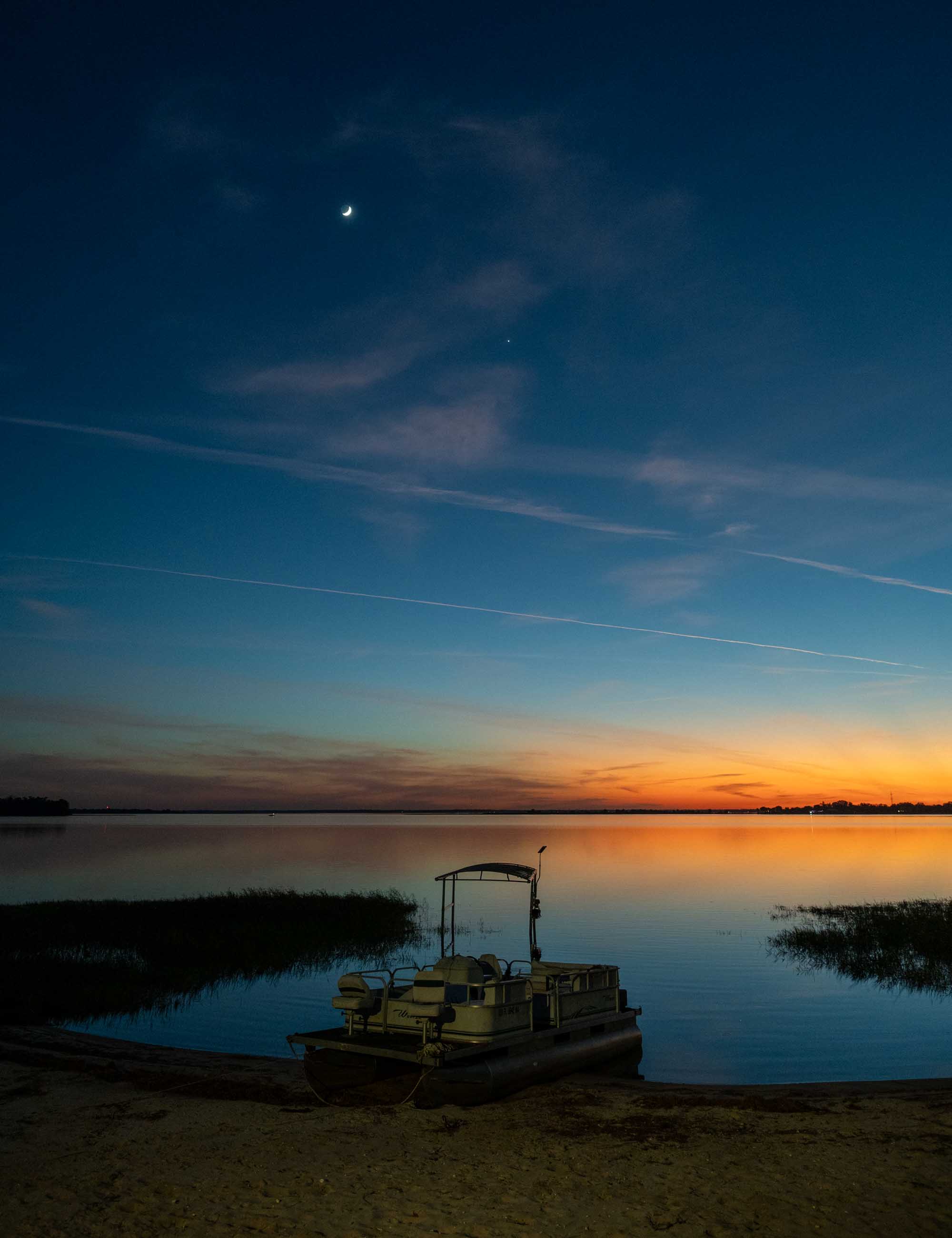 Sunset at Crooked Lake, Babson Park, FL.