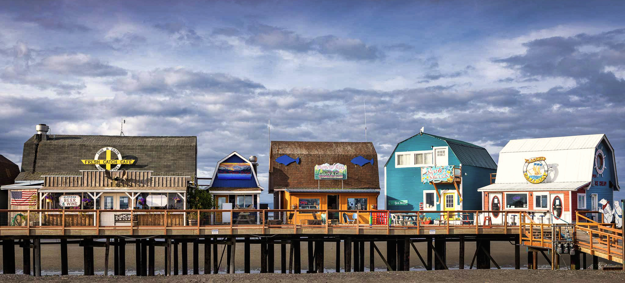 "Boardwalk at Homer Spit" by Mel Marilim