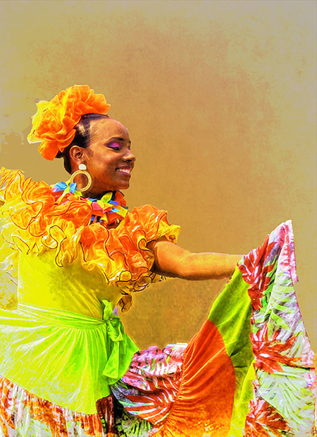 Columbian Dancer by Al Swanson