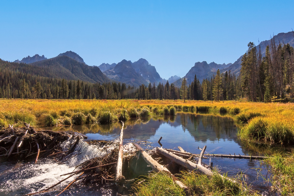 A Peek of the Sawtooths by Kaylyn Franks