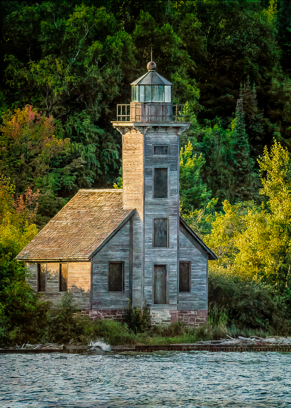 Grand Island Lighthouse by Peggy Reeder