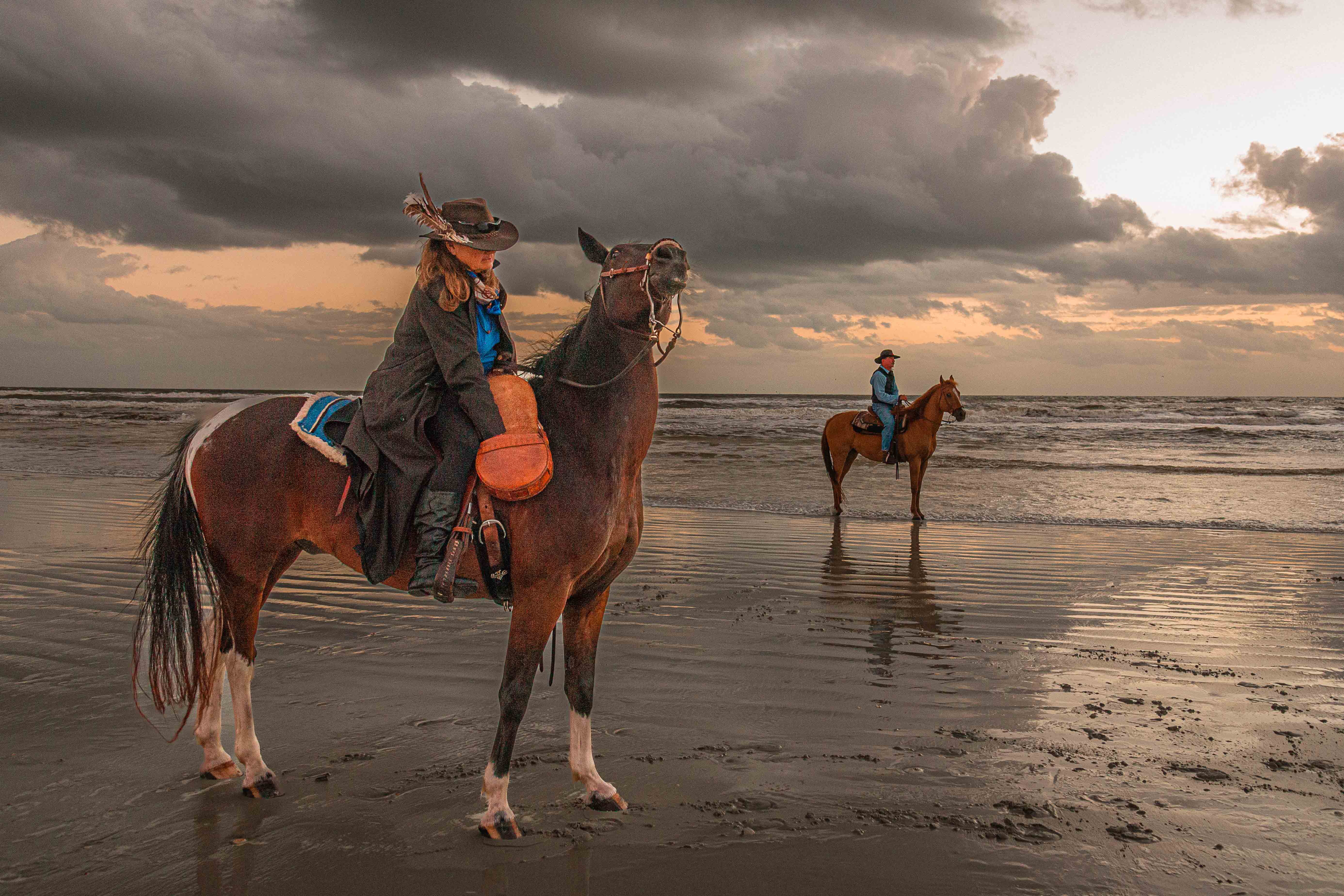 Horses on Beach by Adelet Kegley