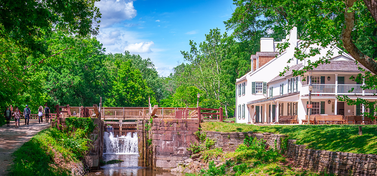 C&O Canal at Great Falls Tavern and Lock by Eric Schweitzer