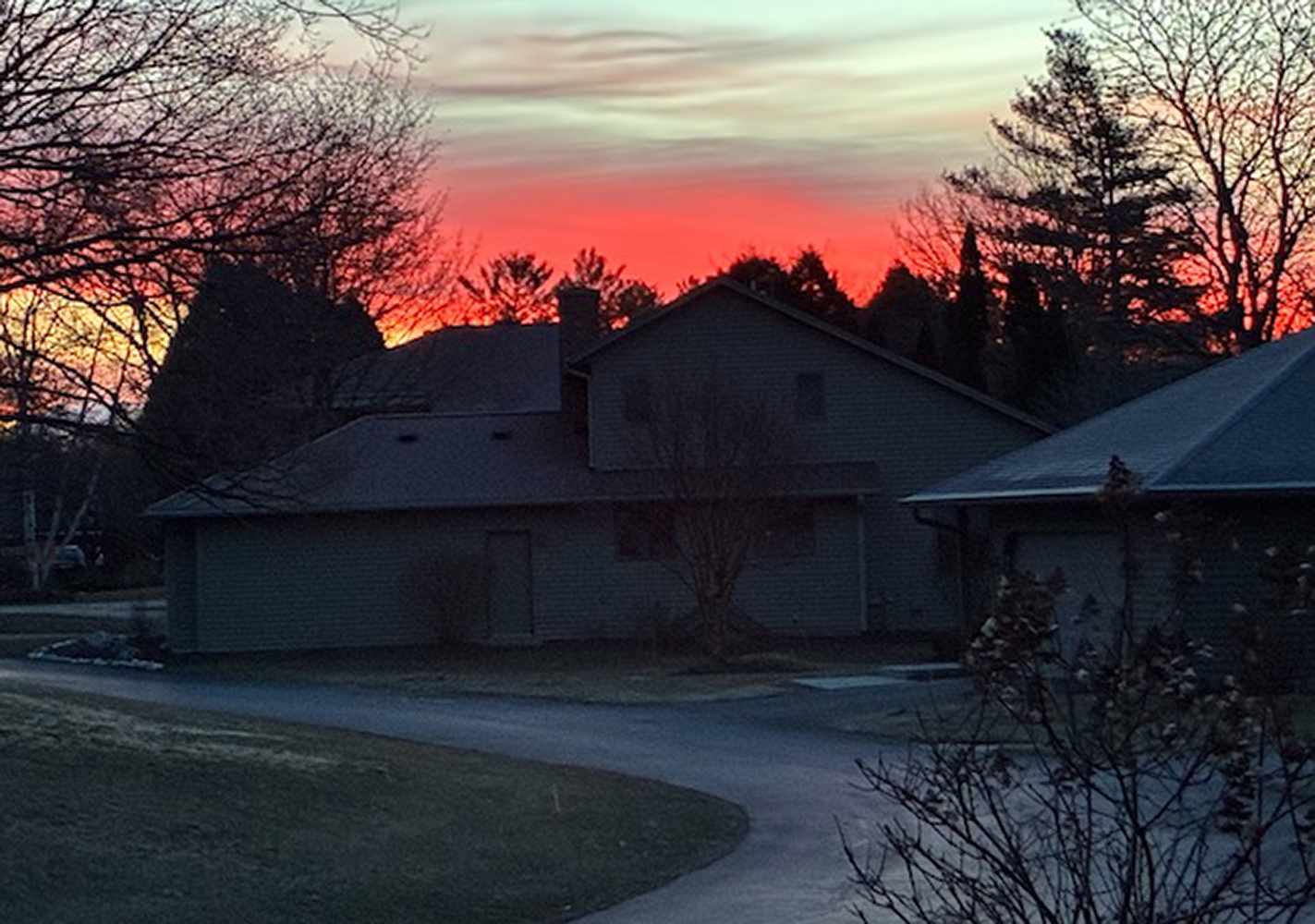 Red Sky at Morning by Audrey Waitkus